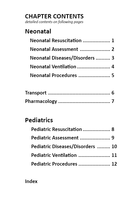 Oakes' Neonatal/Pediatric Respiratory Pocket Guide (2023 edition)