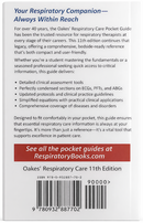 2026 Oakes' Respiratory Care Pocket Guide (Newest Edition)