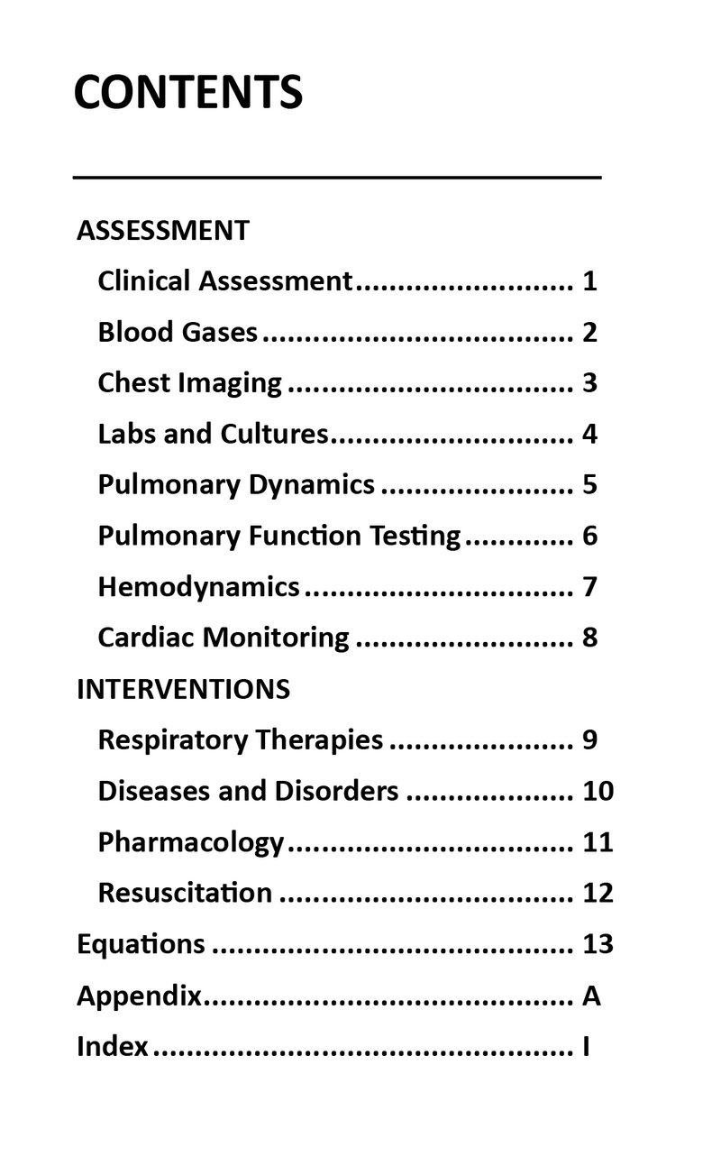 2026 Oakes' Respiratory Care Pocket Guide (Pre-Orders)